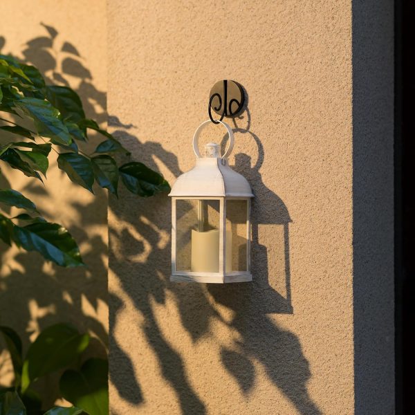 White Lanterns Decorative Indooor for Wedding: 6 Pcs Farmhouse Candle Lantern Bulk for Tables Centerpieces Small Outdoor Candle Holder - Image 5